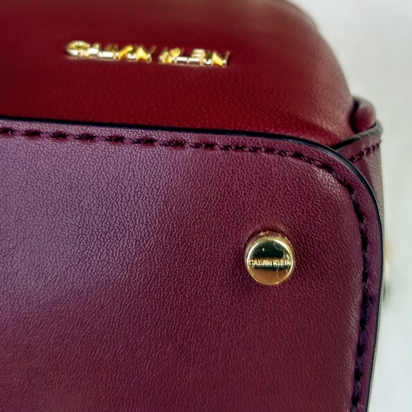 Calvin Klein Bags Calvin Klein Merlot Jenni Positano Leather Bag
